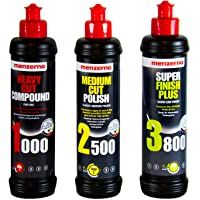 Menzerna - Pulimento Heavy Cut Compound 1000- Medium Cut Polish 2500 y Super Finish 3800- 250 ml
